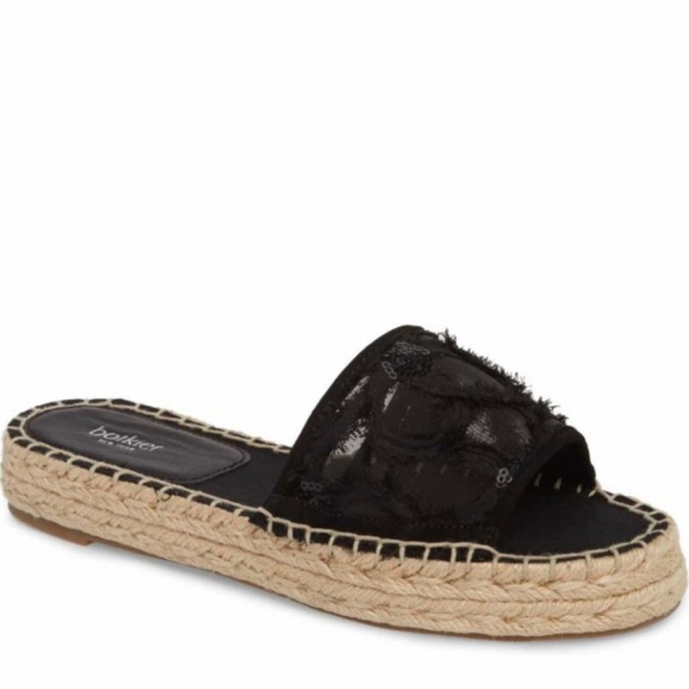 NWT Botkier Jenny Slide Open Toe Black Sandal